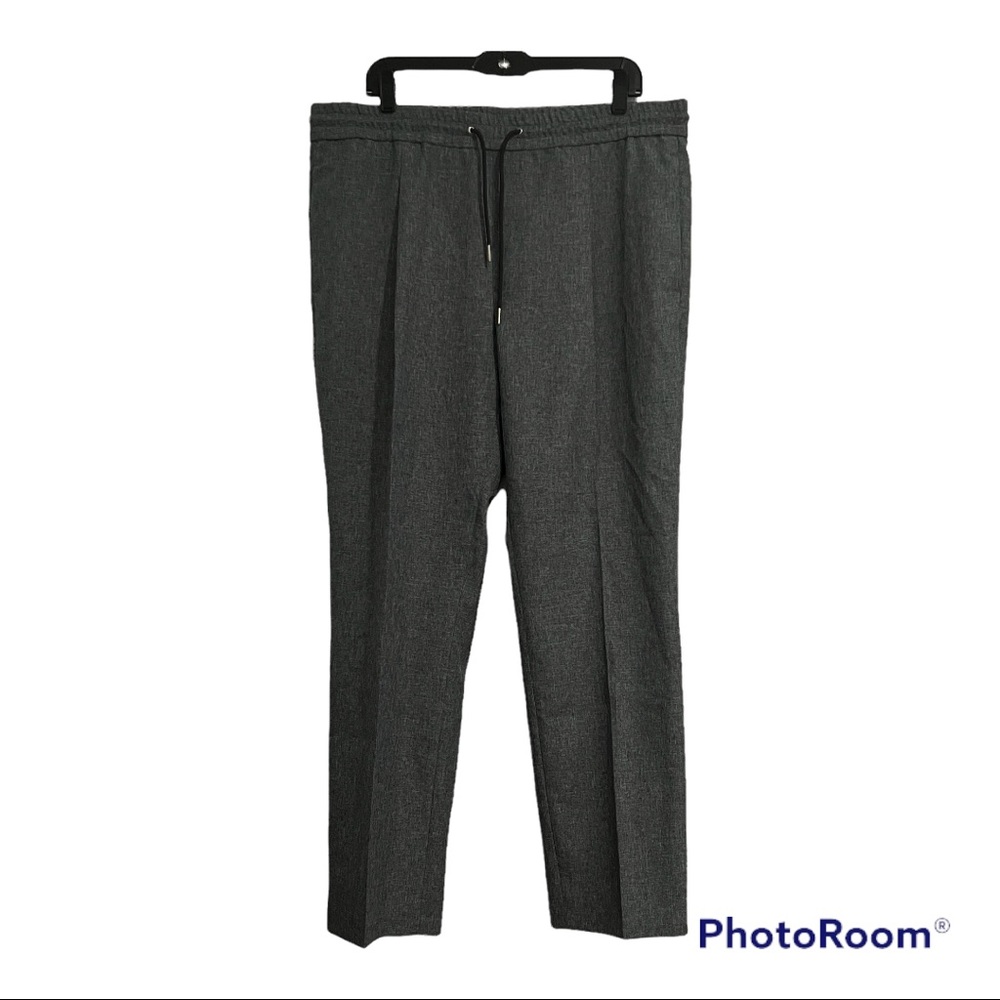 Alfani Mens Elastic Band Pull On Work Pant Slacks Joggers